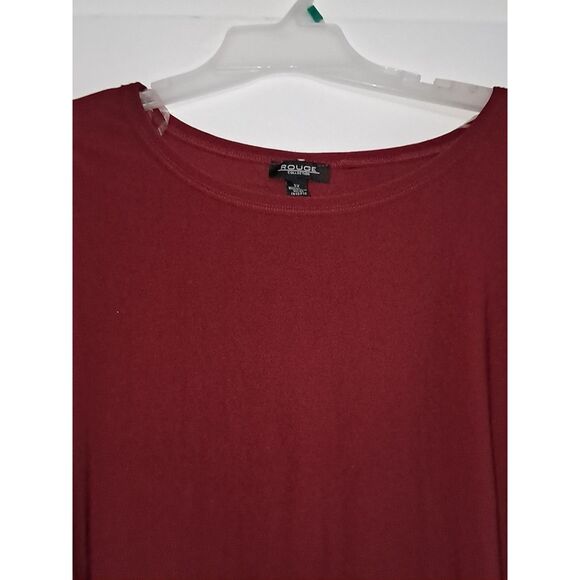 A Rouge Collection Women's Top Plus Size Asymmetrical Tunic Career Evening 3X - Picture 5 of 8